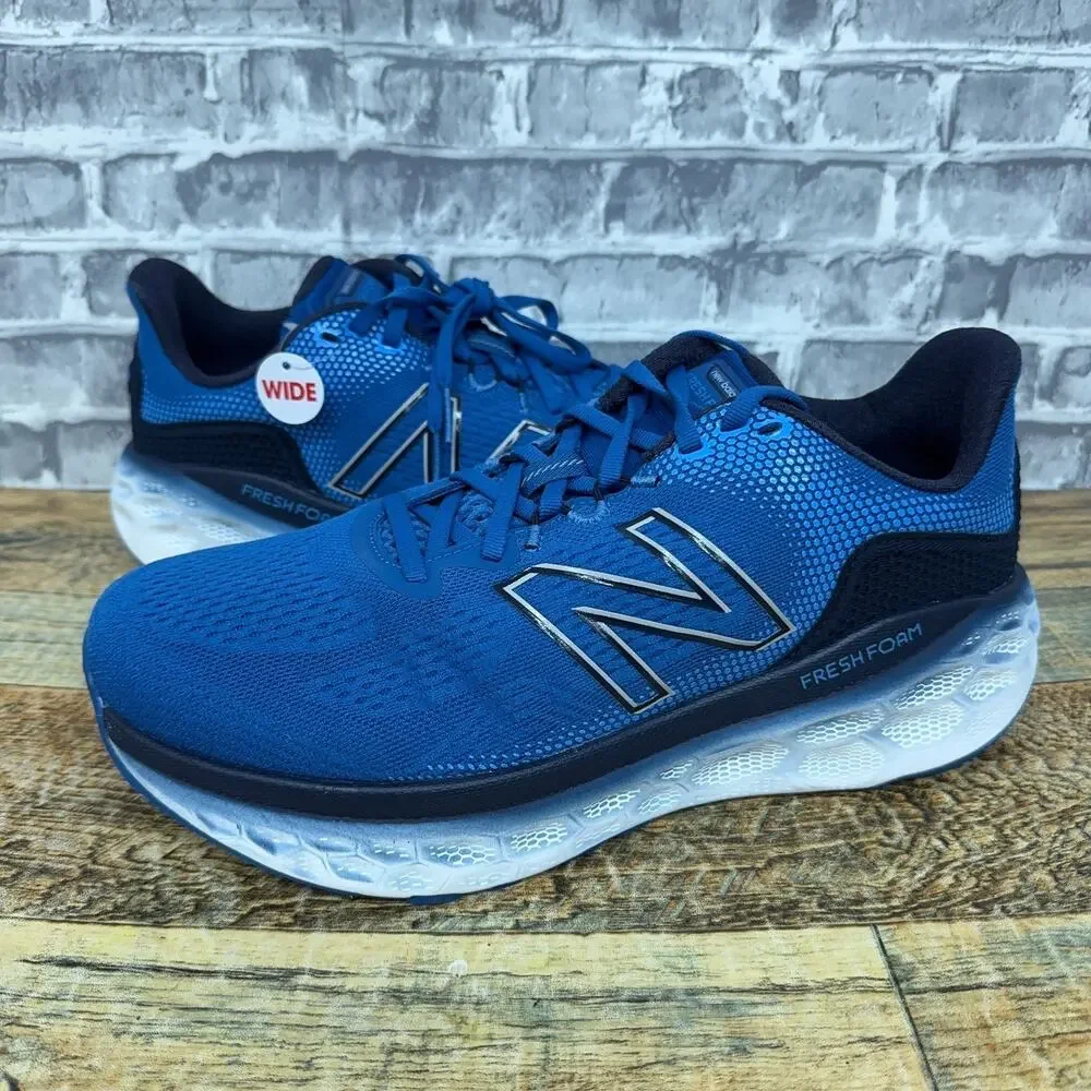 New Balance Fresh Foam More V3 Blue White MMORCB3 Mens Size 9.5 4E Wide NWOB